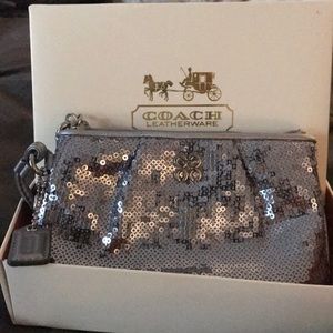 Coach sequin wristlist
